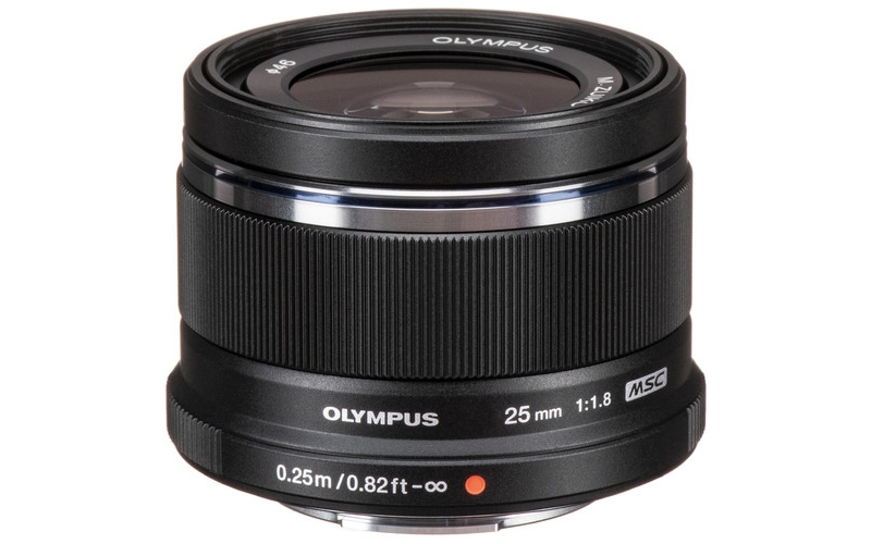 olympus om system m.zuiko digital 25mm f1.8 lens (black)
