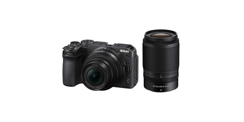 nikon z30 digital camera with 16-50mm and 50-250mm lenses