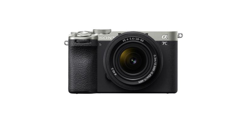 sony a7c ii digital camera with 28-60mm lens - silver[pre-order]