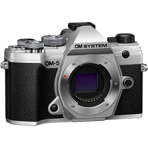 olympus om system om-5 digital camera body (silver)