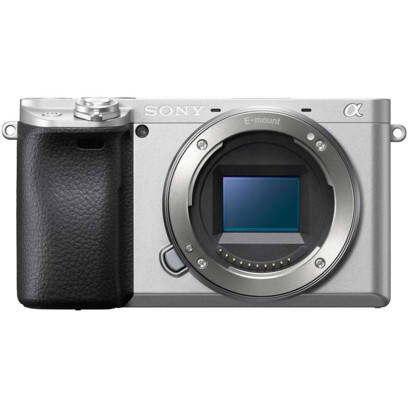 sony a6400 mirrorless digital camera body (silver)