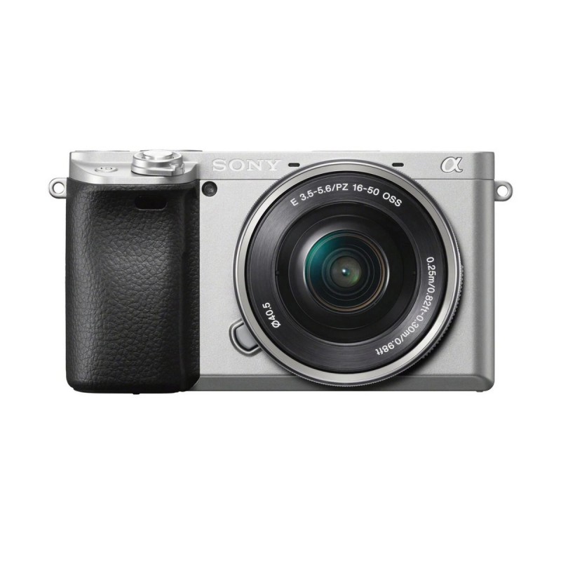 sony a6400 mirrorless digital camera + 15-60mm lens (silver)