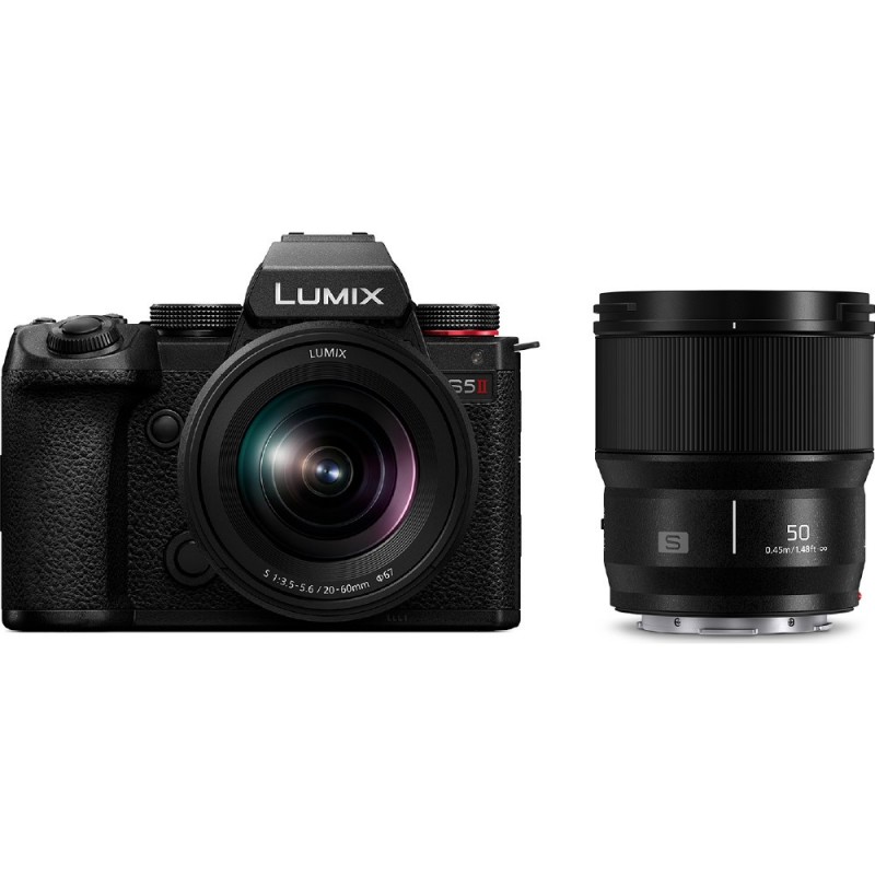 panasonic lumix s5 ii digital camera + 20-60mm + 50mm f/1.8 lens