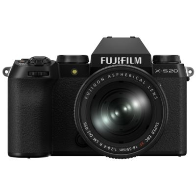 fujifilm x-s20 digital camera with xf 18-55mm r lens - black