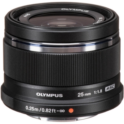 olympus om system m.zuiko digital 25mm f1.8 lens (black)