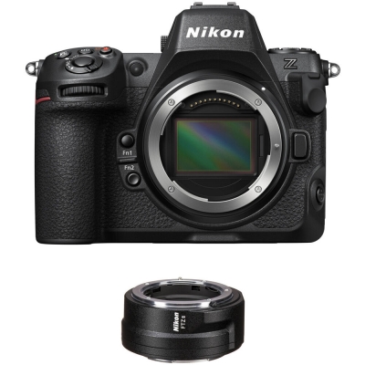 nikon z8 mirrorless camera body only +  ftz ii mount adapter
