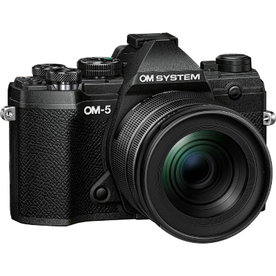 olympus om system om-5 digital camera + 12-45 f/4 pro lens (black)